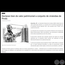 Declaran bien de valor patrimonial a conjunto de viviendas de Pindú - Setiembre 2017